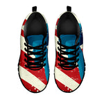 American Statue of Liberty Print Black Sneakers