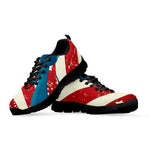 American Statue of Liberty Print Black Sneakers