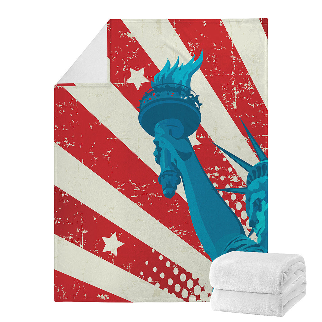 American Statue of Liberty Print Blanket