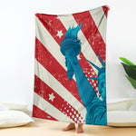 American Statue of Liberty Print Blanket