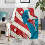 American Statue of Liberty Print Blanket