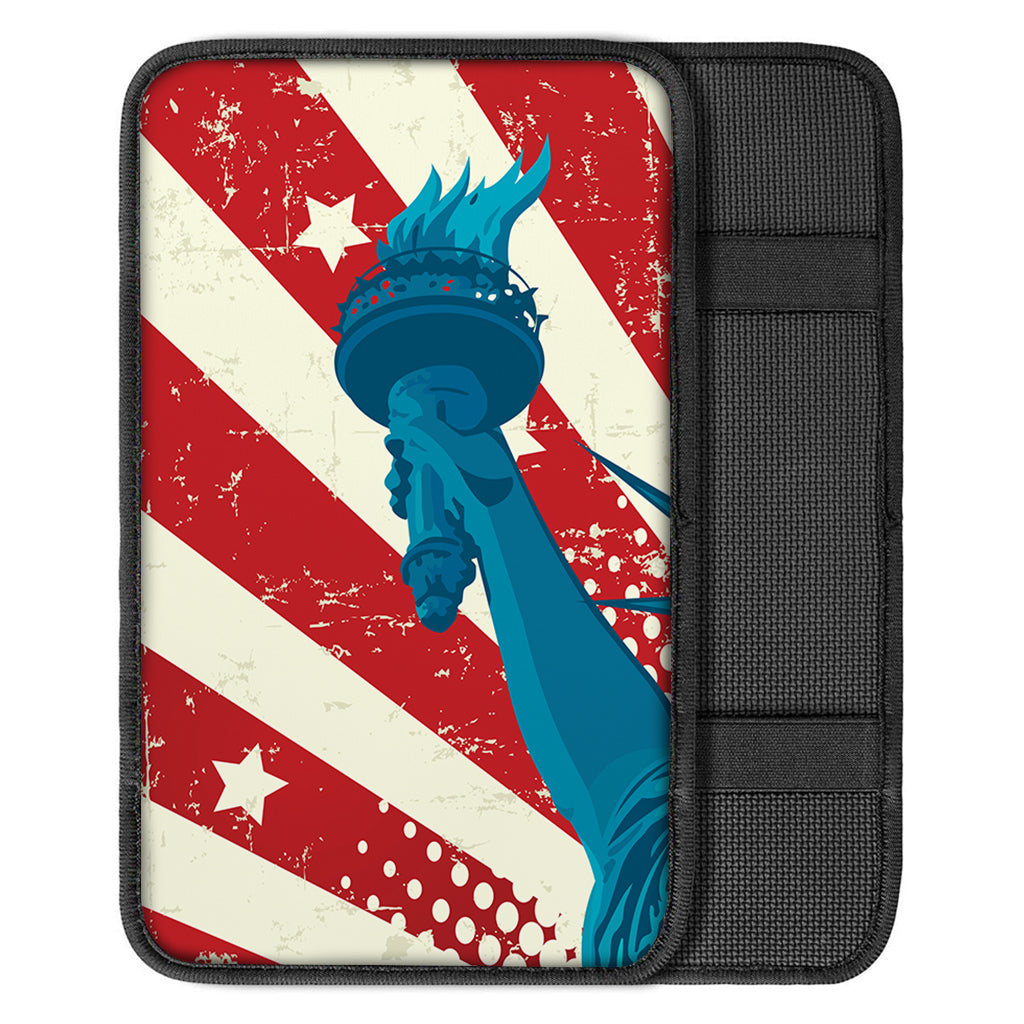 American Statue of Liberty Print Car Center Console Cover