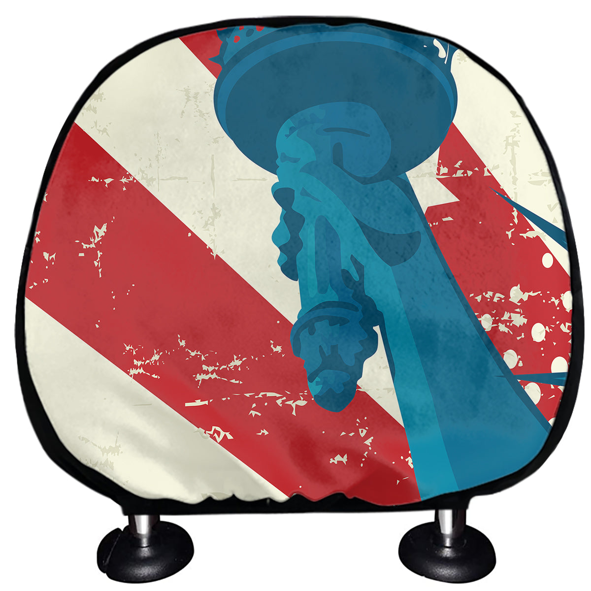 American Statue of Liberty Print Car Headrest Covers