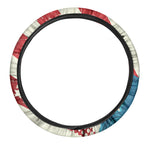 American Statue of Liberty Print Car Steering Wheel Cover