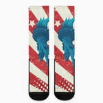 American Statue of Liberty Print Crew Socks