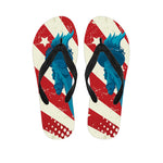 American Statue of Liberty Print Flip Flops