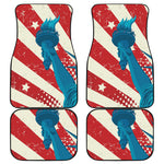 American Statue of Liberty Print Front and Back Car Floor Mats