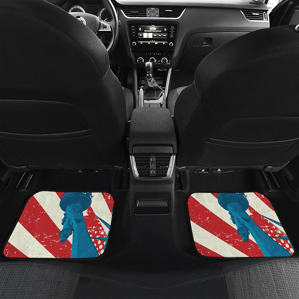 American Statue of Liberty Print Front and Back Car Floor Mats
