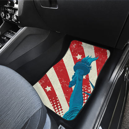 American Statue of Liberty Print Front Car Floor Mats