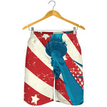 American Statue of Liberty Print Men's Shorts