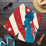 American Statue of Liberty Print Men's Shorts