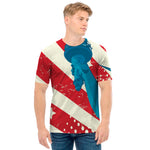 American Statue of Liberty Print Men's T-Shirt