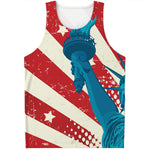 American Statue of Liberty Print Men's Tank Top