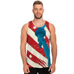 American Statue of Liberty Print Men's Tank Top