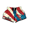 American Statue of Liberty Print Muay Thai Boxing Shorts