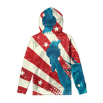 American Statue of Liberty Print Pullover Hoodie