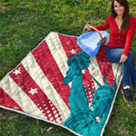 American Statue of Liberty Print Quilt