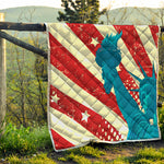 American Statue of Liberty Print Quilt