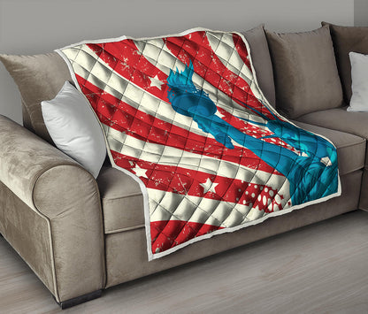 American Statue of Liberty Print Quilt