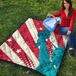 American Statue of Liberty Print Quilt