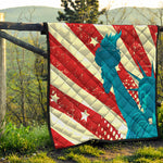 American Statue of Liberty Print Quilt