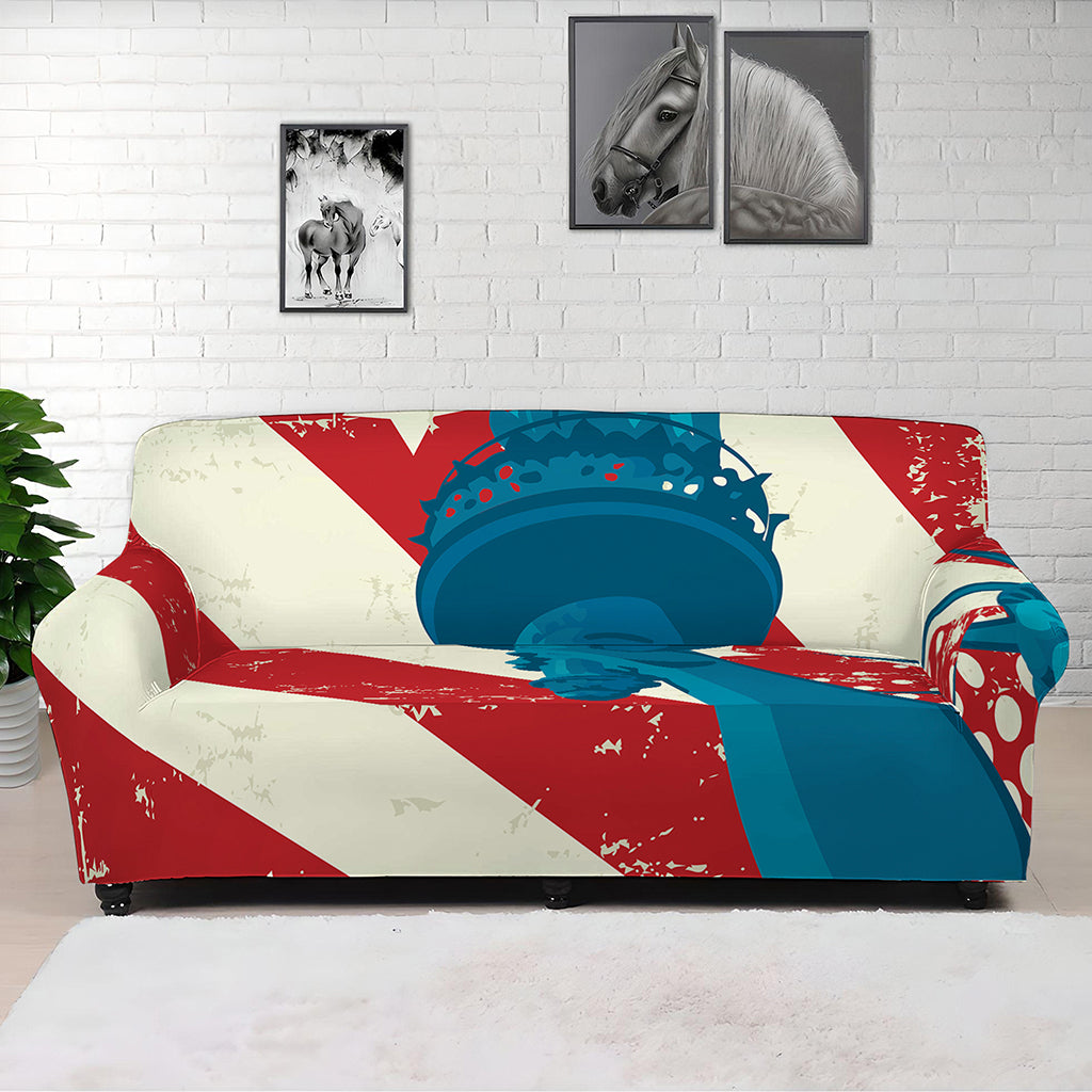 American Statue of Liberty Print Sofa Cover