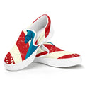 American Statue of Liberty Print White Slip On Sneakers