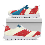 American Statue of Liberty Print White Sneakers