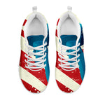 American Statue of Liberty Print White Sneakers