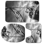 American War Memorial Print 3 Piece Bath Mat Set