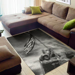 American War Memorial Print Area Rug