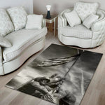 American War Memorial Print Area Rug