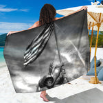 American War Memorial Print Beach Sarong Wrap