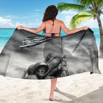 American War Memorial Print Beach Sarong Wrap