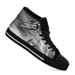 American War Memorial Print Black High Top Shoes
