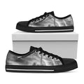 American War Memorial Print Black Low Top Sneakers