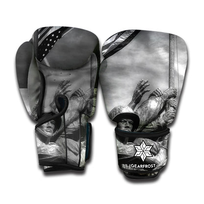 American War Memorial Print Boxing Gloves