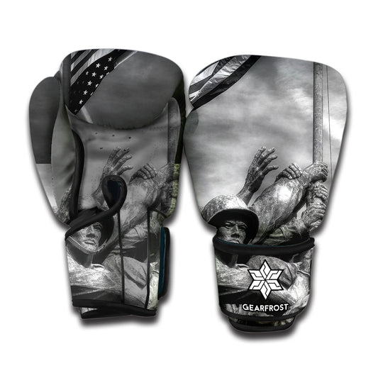American War Memorial Print Boxing Gloves