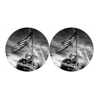 American War Memorial Print Car Coasters