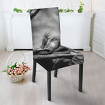 American War Memorial Print Dining Chair Slipcover