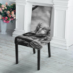 American War Memorial Print Dining Chair Slipcover