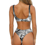 American War Memorial Print Front Bow Tie Bikini