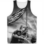 American War Memorial Print Men's Tank Top