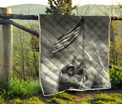 American War Memorial Print Quilt