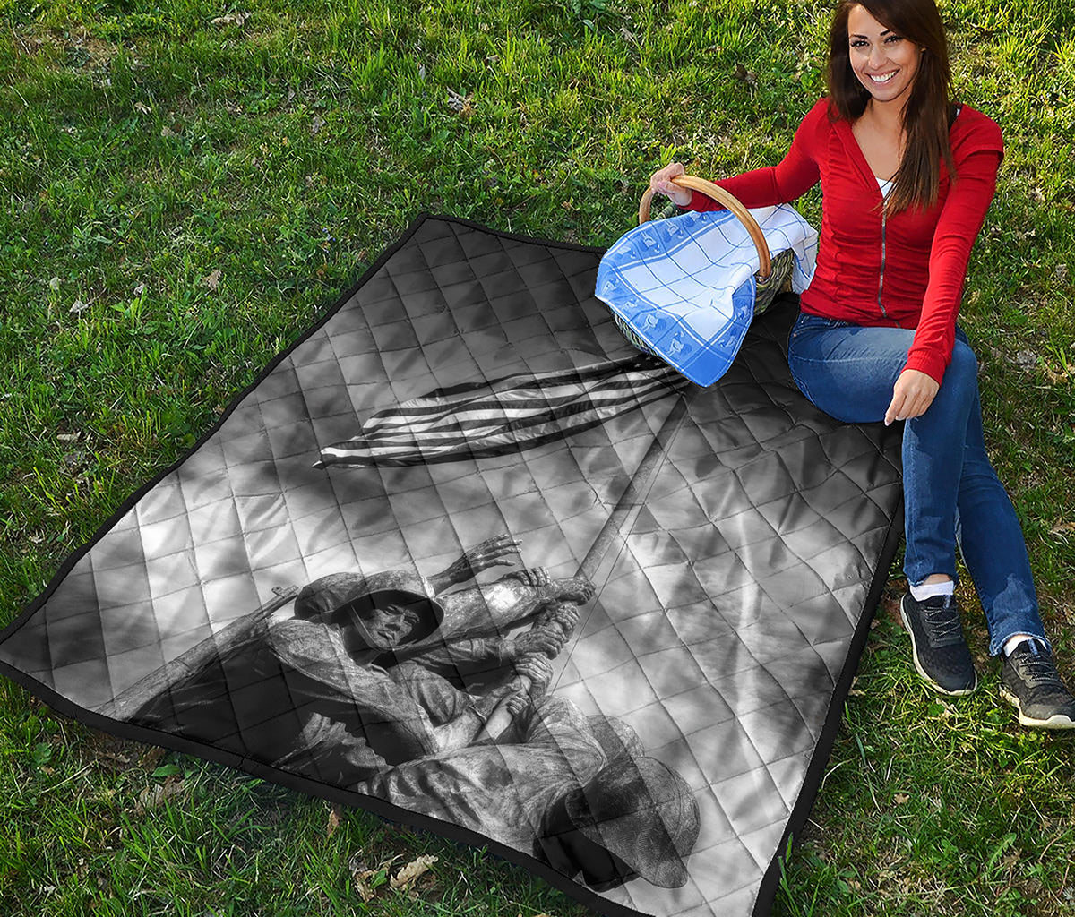 American War Memorial Print Quilt