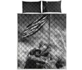 American War Memorial Print Quilt Bed Set