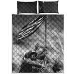 American War Memorial Print Quilt Bed Set