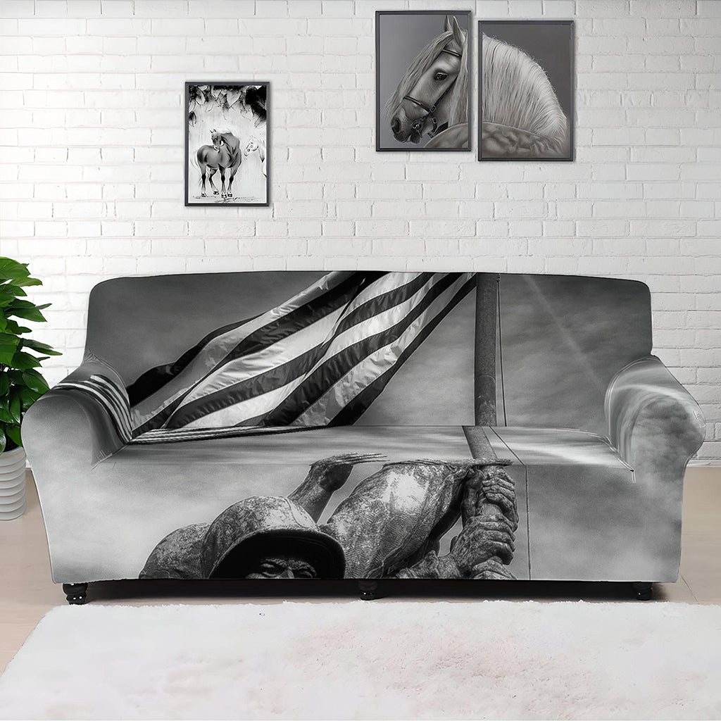 American War Memorial Print Sofa Cover