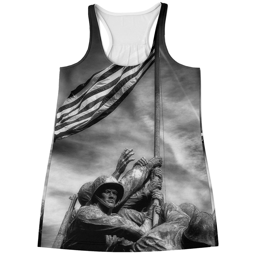 American War Memorial Print Women's Racerback Tank Top