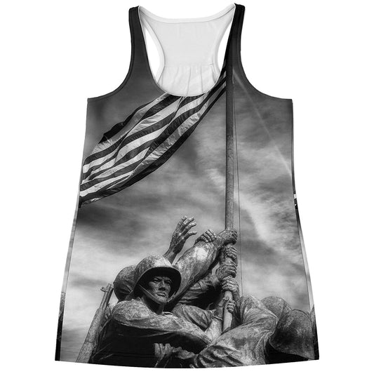 American War Memorial Print Women's Racerback Tank Top